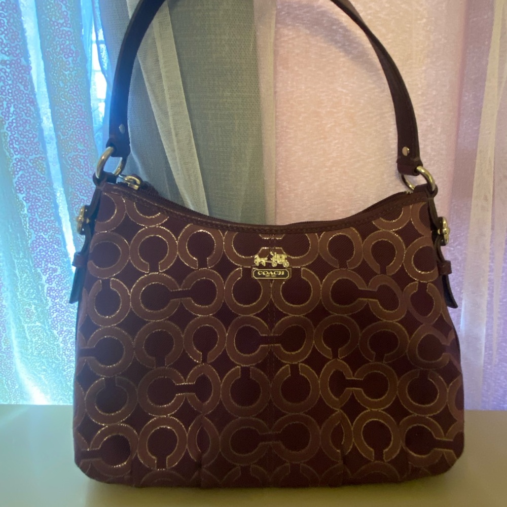 Coach Burgundy Shoulder Bag
